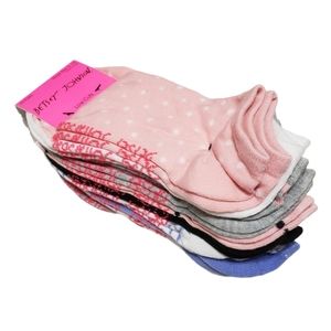 Betsey Johnson 10 Pairs Low Cut Socks Women's Shoe Size 5-10 NWT